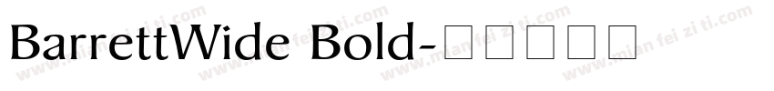 BarrettWide Bold字体转换